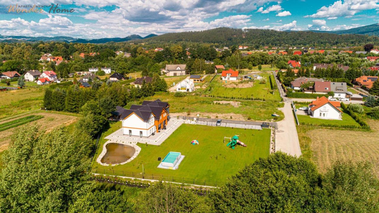 Wonder Home - Apartamenty Halo Karkonosze Z Ogrodem, Sezonowym Basenem, Placem Zabaw I Widokiem Na Sniezke - Zlokalizowane Blisko Karpacza Mysłakowice 外观 照片