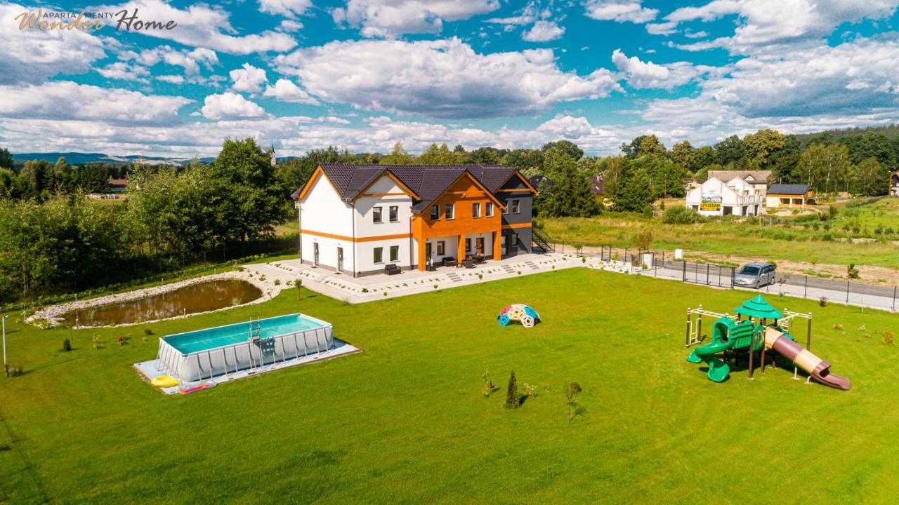 Wonder Home - Apartamenty Halo Karkonosze Z Ogrodem, Sezonowym Basenem, Placem Zabaw I Widokiem Na Sniezke - Zlokalizowane Blisko Karpacza Mysłakowice 外观 照片