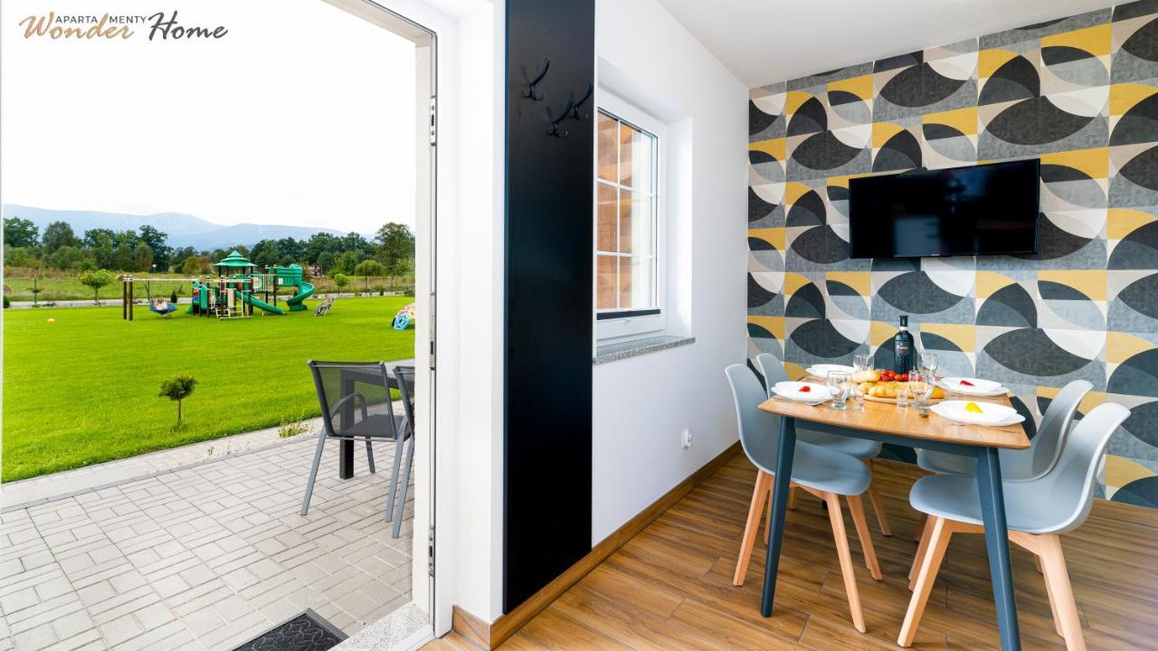 Wonder Home - Apartamenty Halo Karkonosze Z Ogrodem, Sezonowym Basenem, Placem Zabaw I Widokiem Na Sniezke - Zlokalizowane Blisko Karpacza Mysłakowice 外观 照片